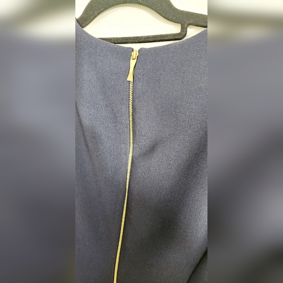 KATE SPADE SIZE 10 DRESS DARK BLUE MIDI - Picture 5 of 10